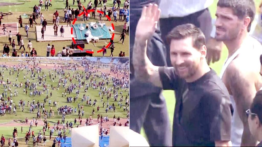 Fans were left with a costly glimpse of Lionel Messi organiser arrested